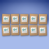 Ten Solo Disco drip bags in kraft pouches laid out in two rows