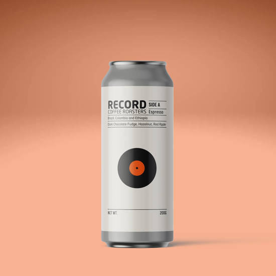Side A Espresso Blend can, 3D view
